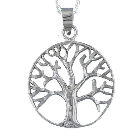 Collar Colgante Árbol de la Vida Plata para Mujer Incluye Cadena de Plata de 45 cm y Estuche para Regalo