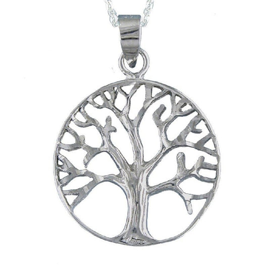 Collar Colgante Árbol de la Vida Plata para Mujer Incluye Cadena de Plata de 45 cm y Estuche para Regalo - Alylo Silver