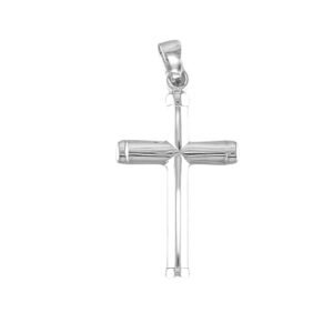 Cruz de Plata Maciza Colgante Plata de Ley 925 Alylosilver con Estuche