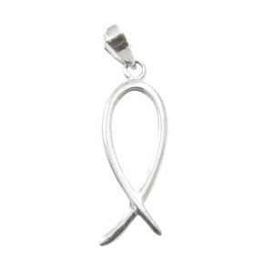 Pez Ichtus Colgante Plata de Ley 925 Alylosilver con Estuche