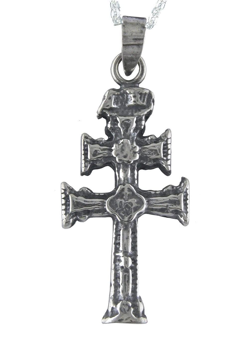 Cruz de Caravaca Colgante Plata de Ley 925 Alylosilver con Estuche