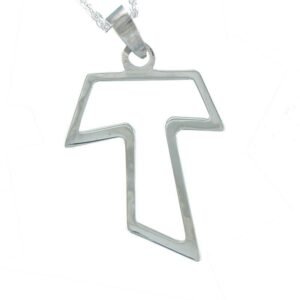 Cruz Tau Colgante Plata de Ley 925 Alylosilver con Estuche