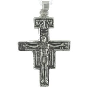 Cruz Retablo Colgante Plata de Ley 925 Alylosilver con Estuche