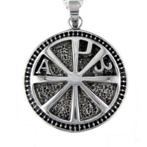 Cruz Crismón Colgante Plata de Ley 925 Alylosilver con Estuche