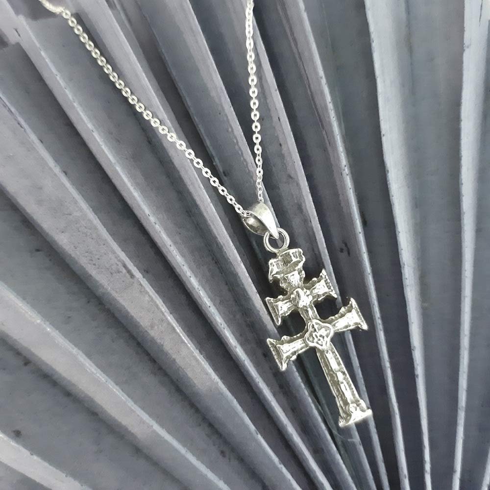 Cruz de Caravaca Colgante Plata de Ley 925 Alylosilver con Estuche - Imagen 4