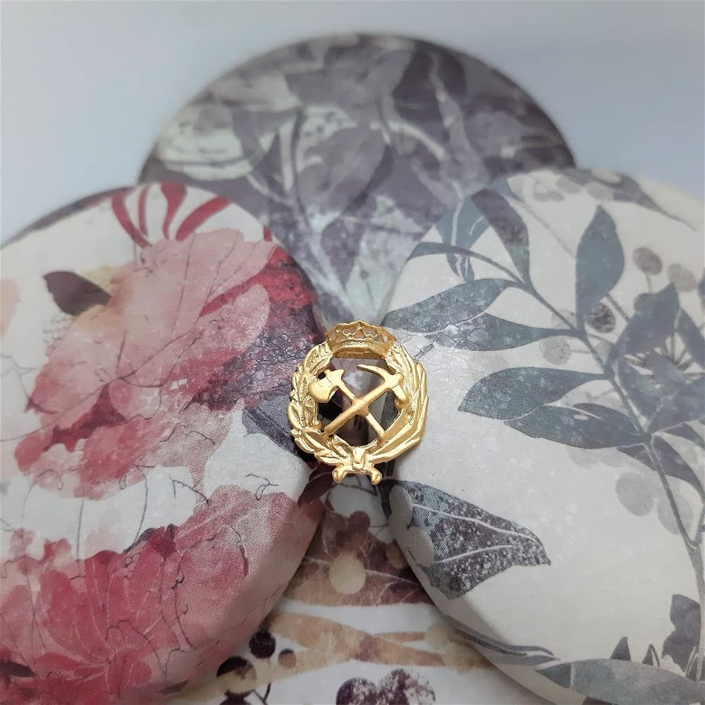 Insignia Ingeniería de Montes Chapada en Oro 925 Alylosilver con Estuche - Imagen 4