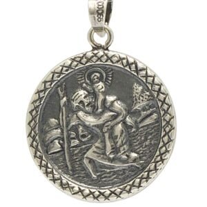 Medalla San Cristóbal Colgante Plata de Ley 925 Alylosilver con Estuche