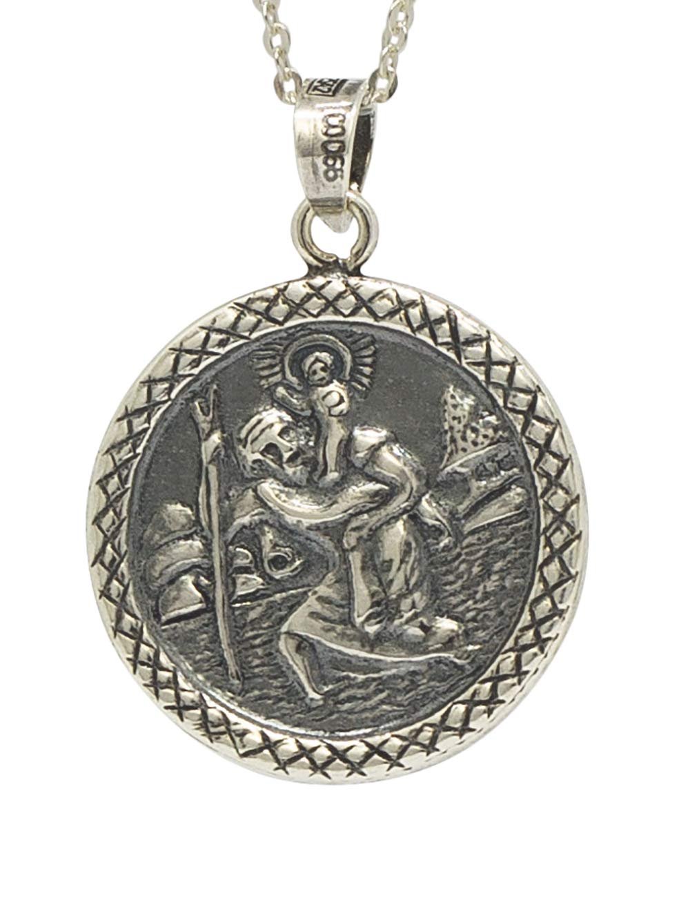 Medalla San Cristóbal Colgante Plata de Ley 925 Alylosilver con Estuche