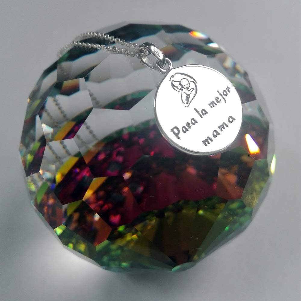 Medalla Madre e Hijo Colgante Plata de Ley 925 Alylosilver con Estuche - Imagen 3