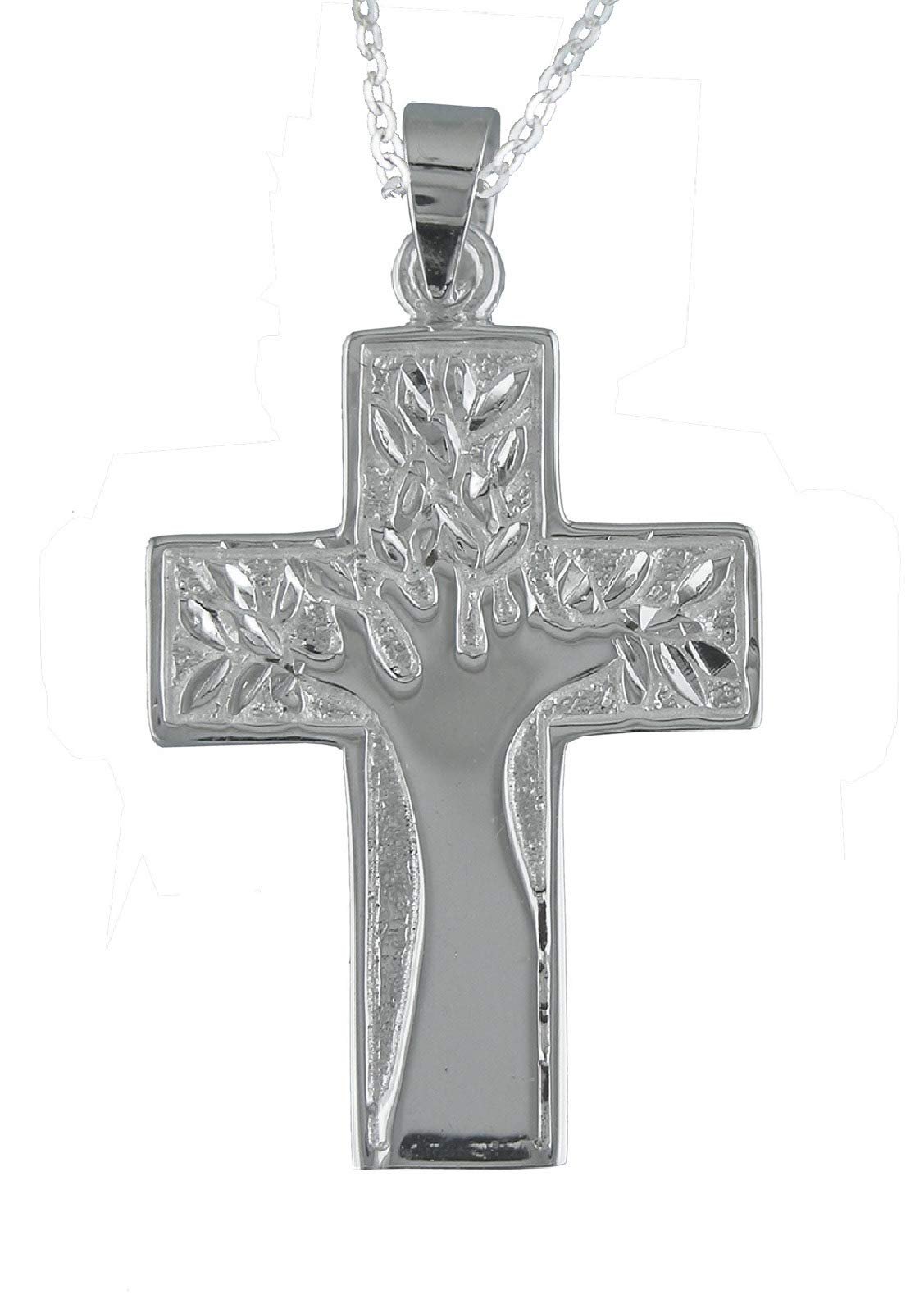Cruz con Árbol de la Vida Colgante Plata de Ley 925 Alylosilver con Estuche