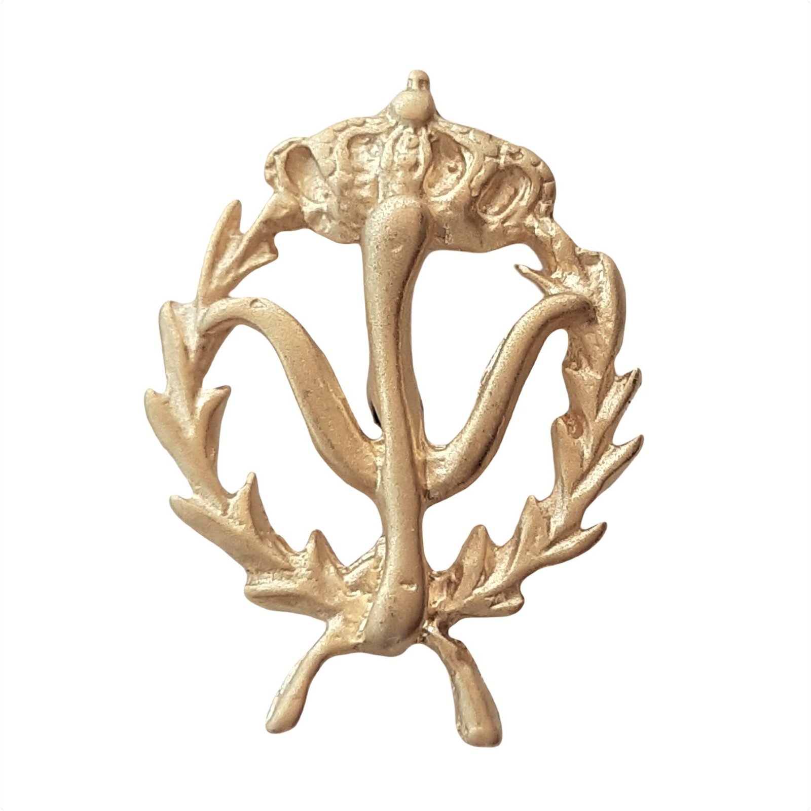 Insignia Psicología Chapada en Oro 925 Alylosilver con Estuche