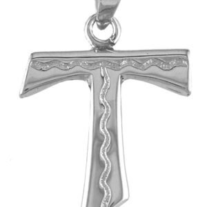 Cruz Tau Colgante Plata de Ley 925 Alylosilver con Estuche