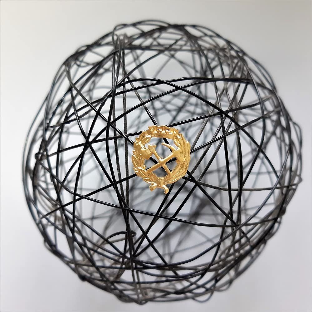 Insignia Ingeniería de Montes Chapada en Oro 925 Alylosilver con Estuche - Imagen 3