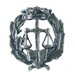 Insignia Derecho Plata de Ley 925 Alylosilver con Estuche