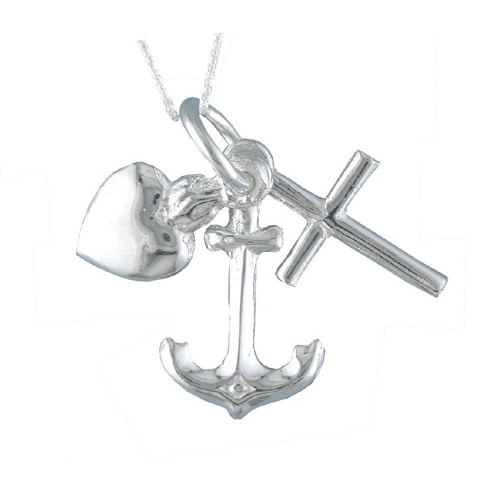 Tres Virtudes Teologales Colgante Plata de Ley 925 Alylosilver con Estuche