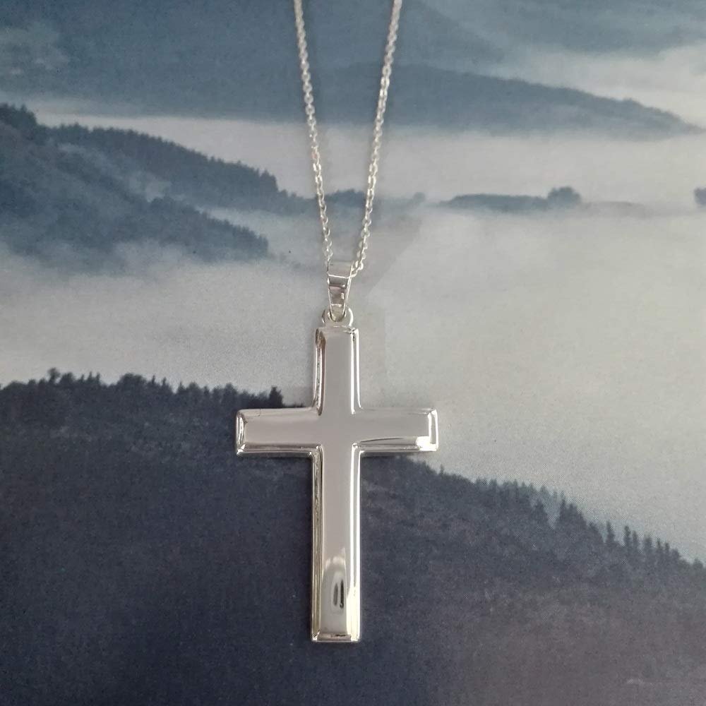 Cruz de Plata Colgante Plata de Ley 925 Alylosilver con Estuche - Imagen 4
