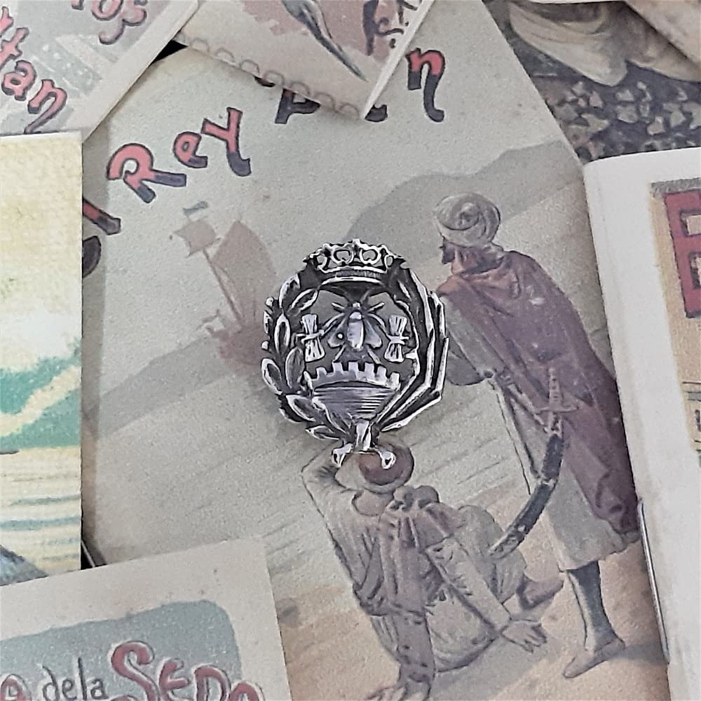 Insignia Ciencias Económicas Plata de Ley 925 Alylosilver con Estuche - Imagen 3