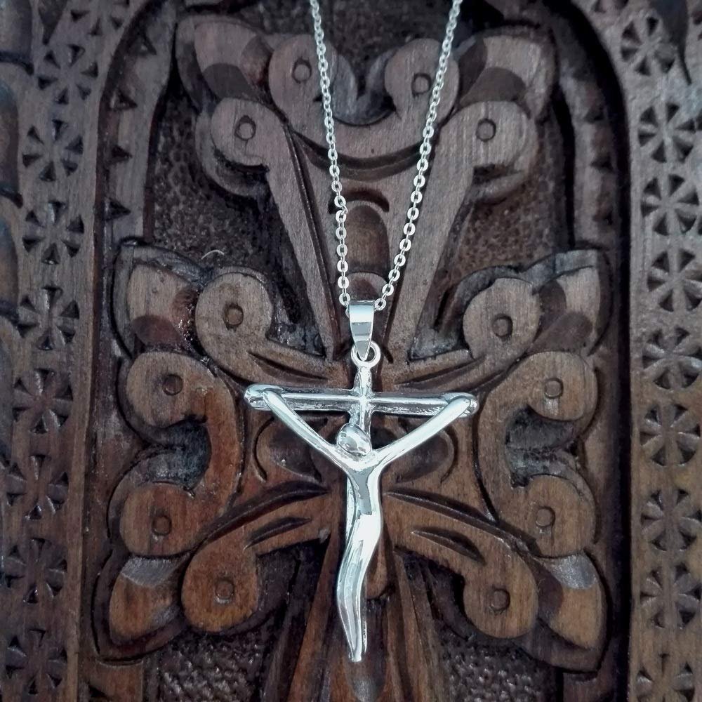 Cruz de Plata Colgante Plata de Ley 925 Alylosilver con Estuche - Imagen 4