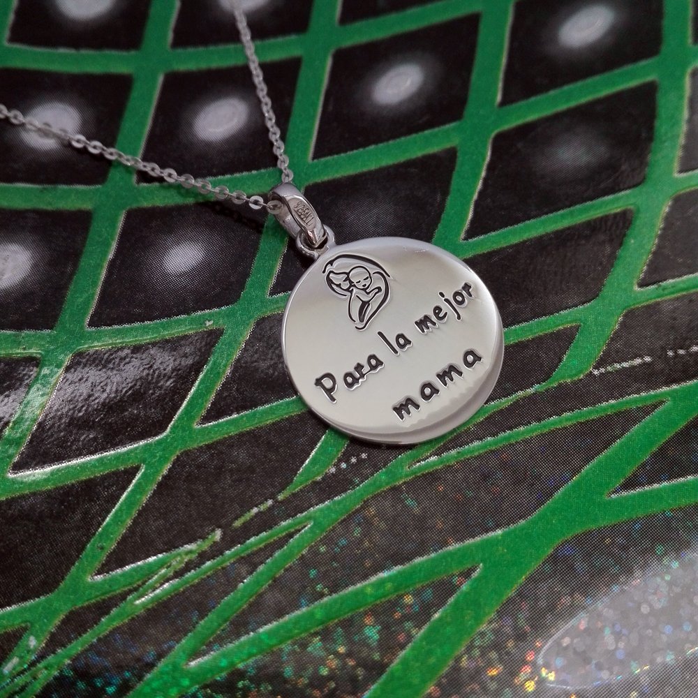 Medalla Madre e Hijo Colgante Plata de Ley 925 Alylosilver con Estuche - Imagen 5