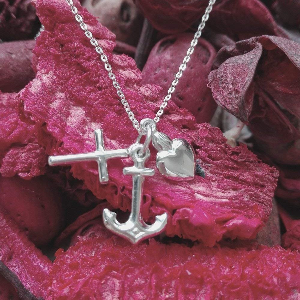 Tres Virtudes Teologales Colgante Plata de Ley 925 Alylosilver con Estuche - Imagen 5