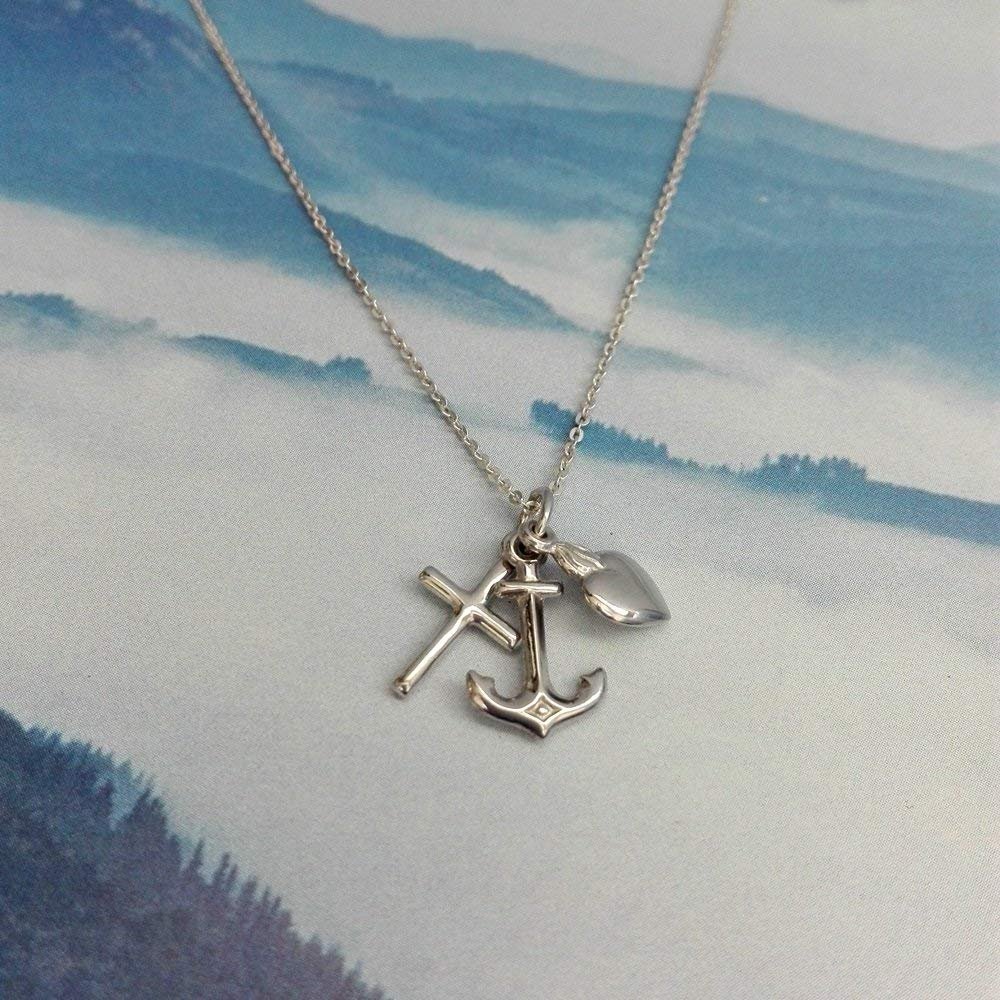 Tres Virtudes Teologales Colgante Plata de Ley 925 Alylosilver con Estuche - Imagen 4