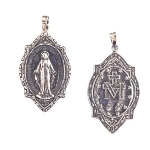 Medalla Milagrosa Colgante Plata de Ley 925 Alylosilver con Estuche