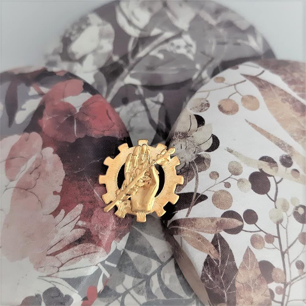 Insignia Trabajo Social Chapada en Oro 925 Alylosilver con Estuche - Imagen 5