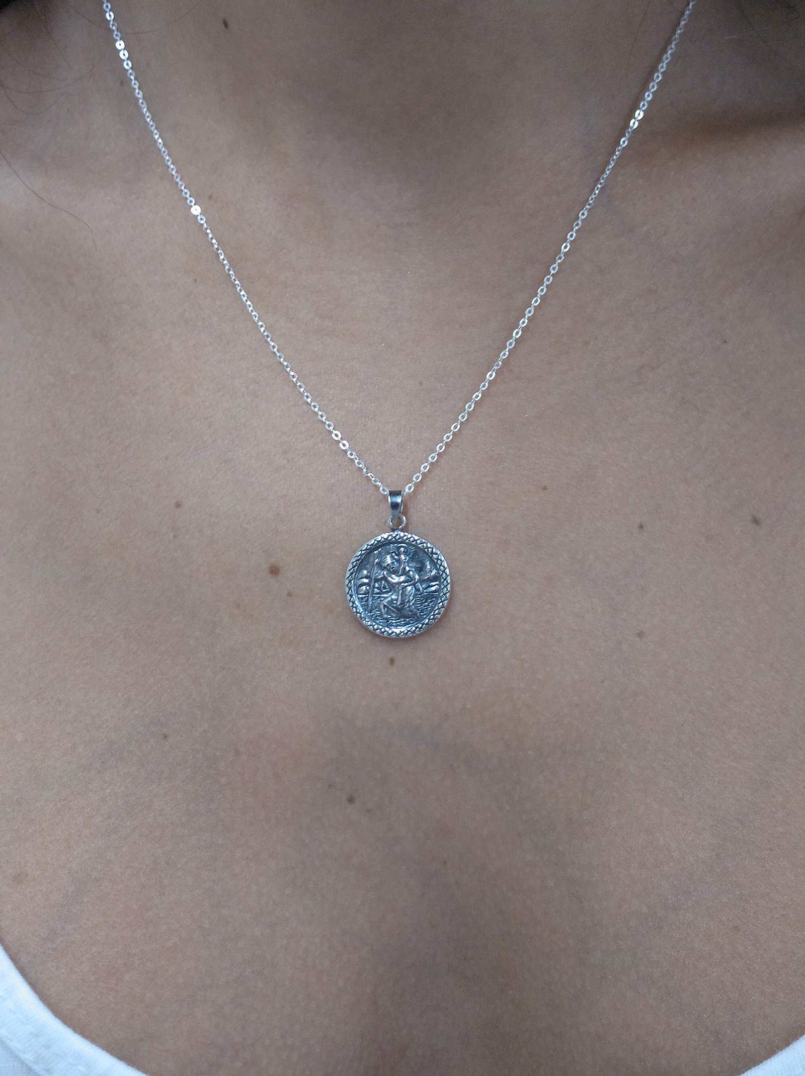 Medalla San Cristóbal Colgante Plata de Ley 925 Alylosilver con Estuche - Imagen 2