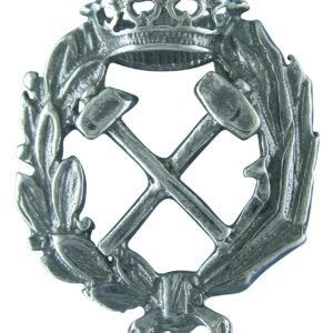 Insignia Ingeniería de Minas Plata de Ley 925 Alylosilver con Estuche